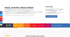 Desktop Screenshot of mod-rewrite-cheatsheet.com